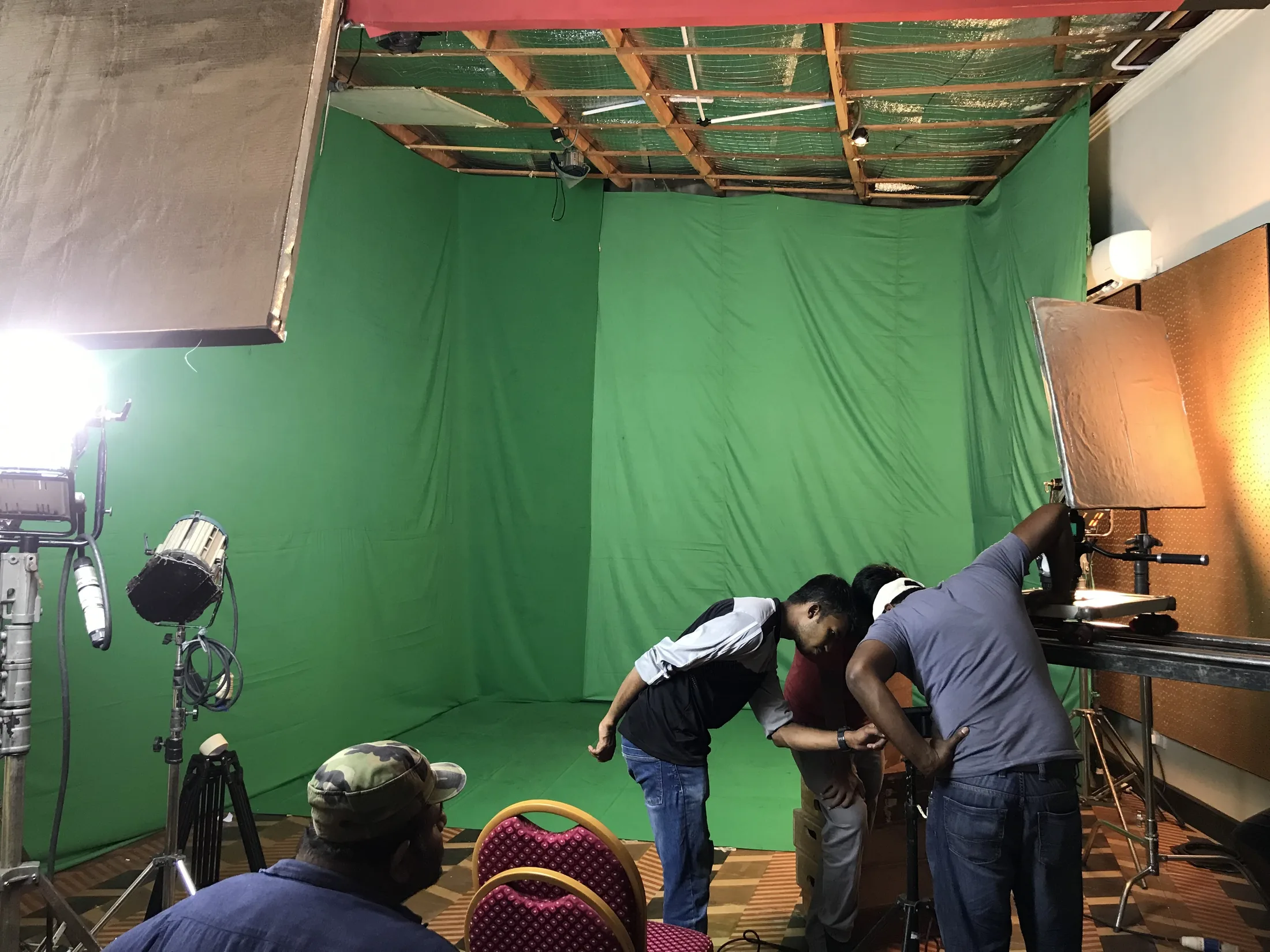 Visual production green screen at iCreateforU Studios